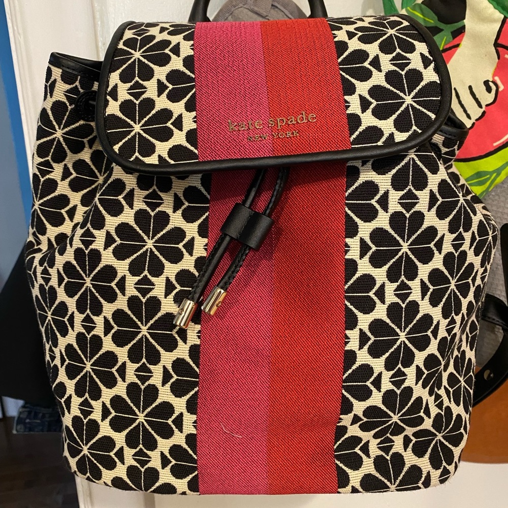 Kate Spade Flower Jacquard Backpack- Never Used and New, still in bag